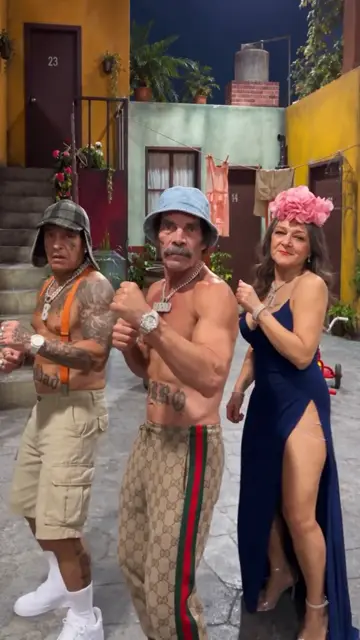 A sitcom neighborhood does the dance, AI version